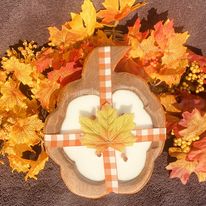 Wood Bowl Candles